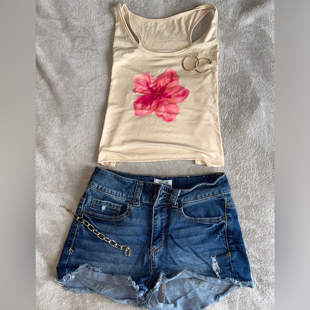 Mudd Blue Denim Shorts
